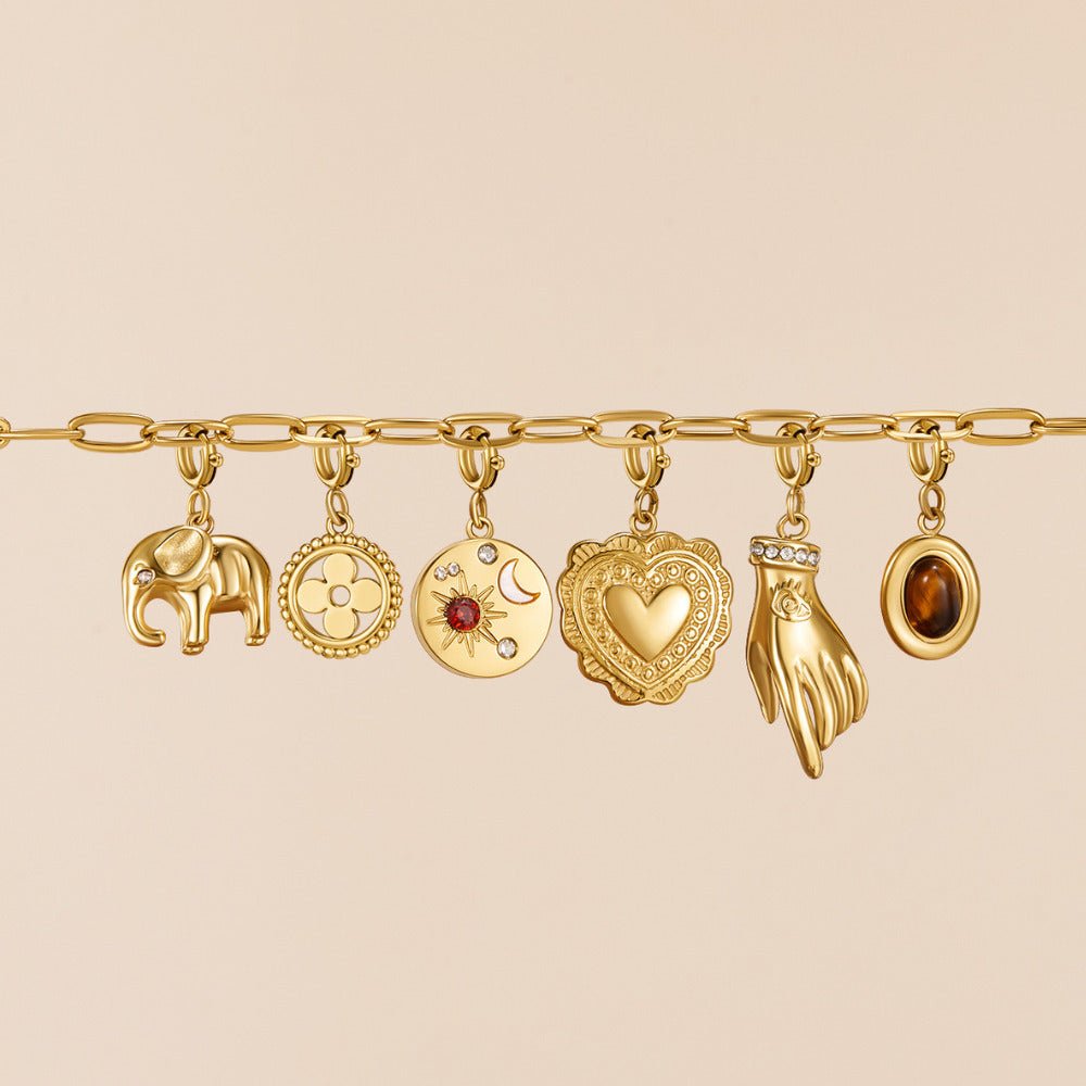 Gold Elephant Charm